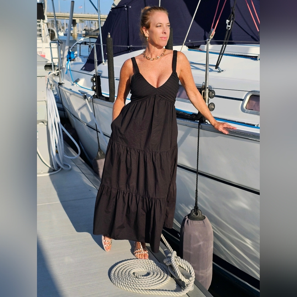 Steve Madden Black Maxi Dress